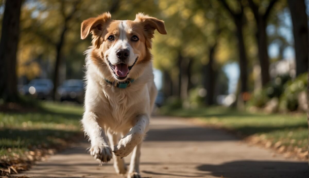 A senior dog struggles to navigate familiar surroundings, showing signs of confusion and disorientation. They may pace aimlessly, get stuck in corners, or forget familiar commands