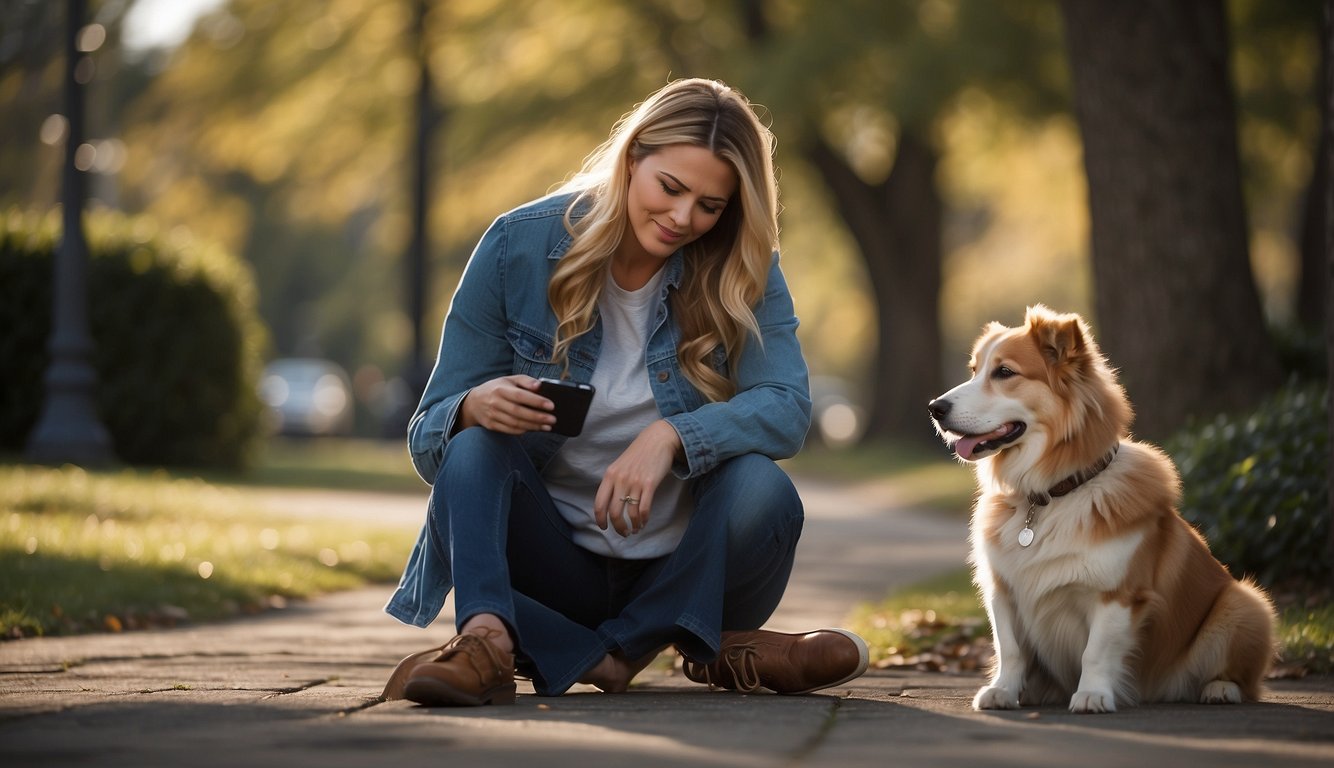 A veterinarian sitting with a grieving pet owner, offering comfort and support as they discuss end-of-life care for the owner's dying dog